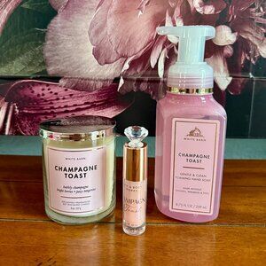 NEW 3-Pc Champagne Toast Trio Bath & Body Works - For AmbassadorT